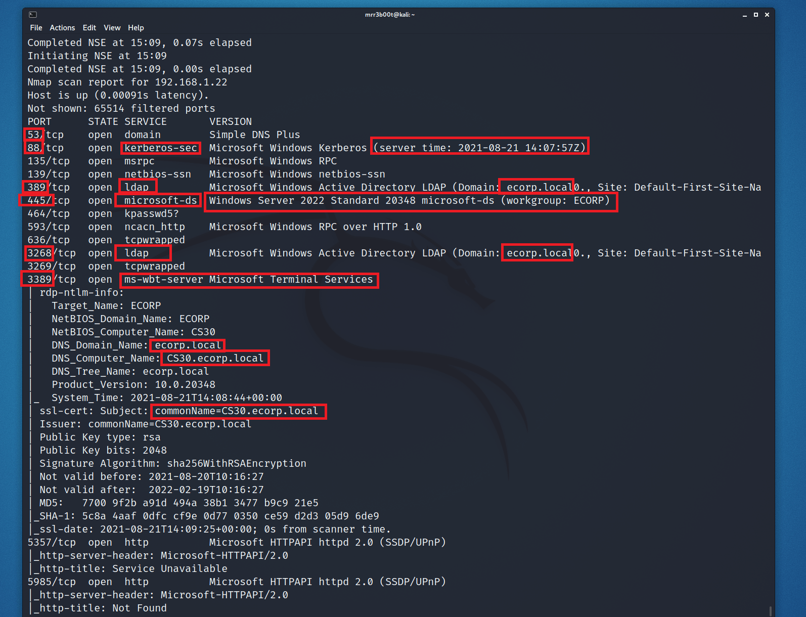 Rapid Active Directory Security Testing of Windows Server