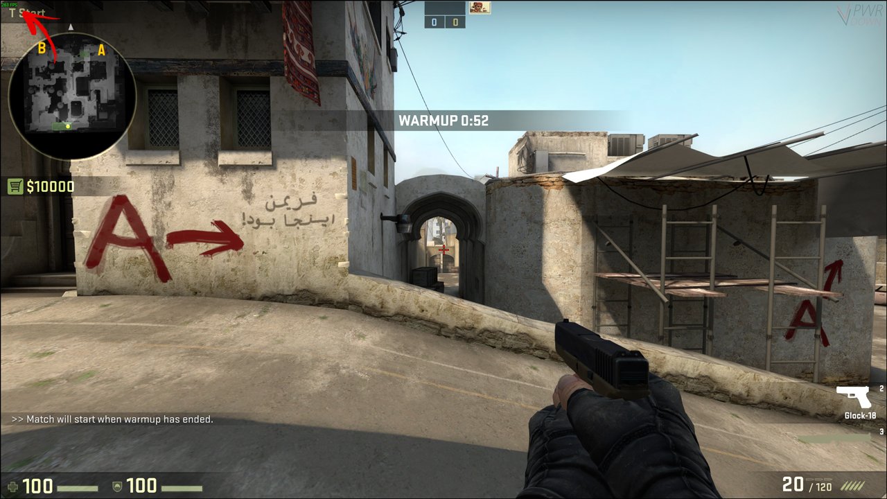 How to see FPS in CSGO. Show your frames and check lag PwrDown
