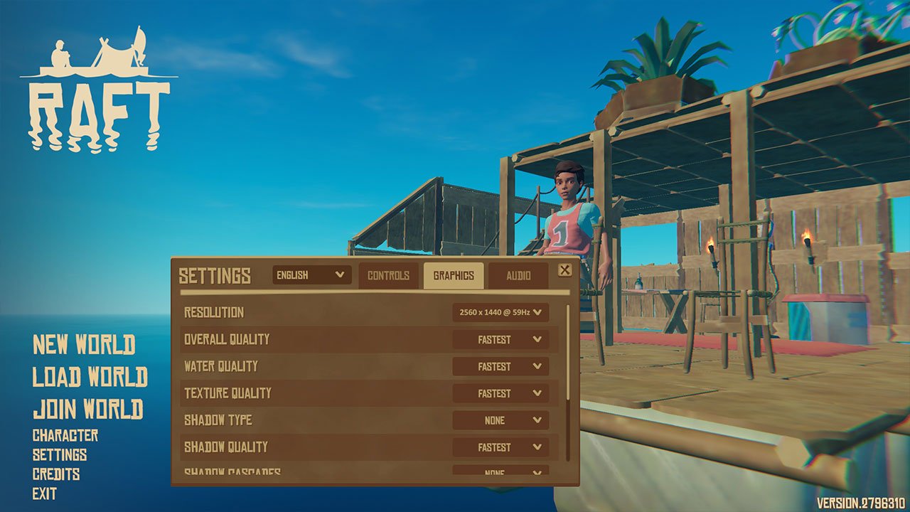 Raft Best Settings for Fixing Lag & Increasing FPS PwrDown