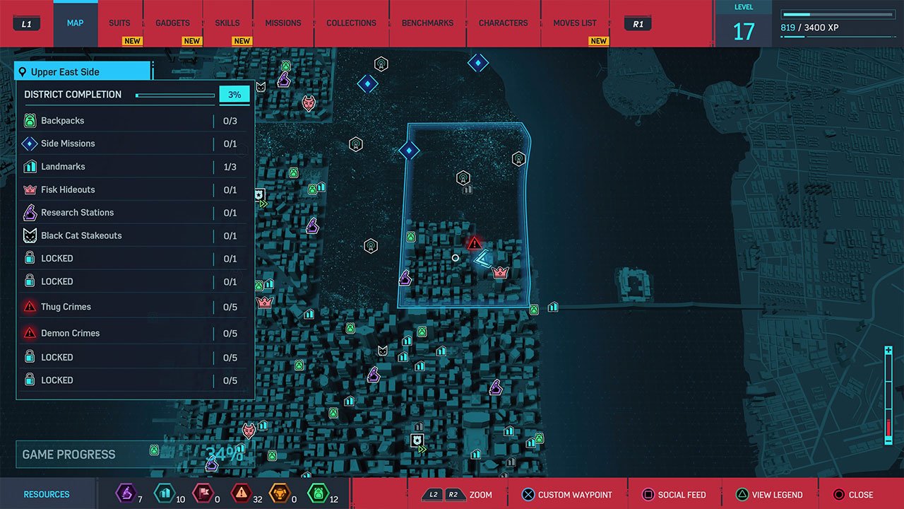 PS4 SpiderMan Avengers Tower Location PwrDown