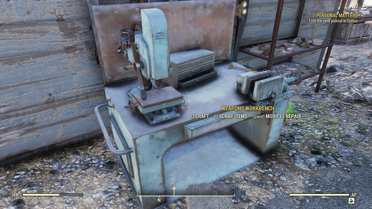 Fallout 76 How to Repair Weapons PwrDown