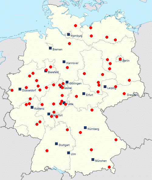 Etap Hotels Deutschland Karte Verzeichnis preiswerter Tagungshotels in Deutschland Hotelliste