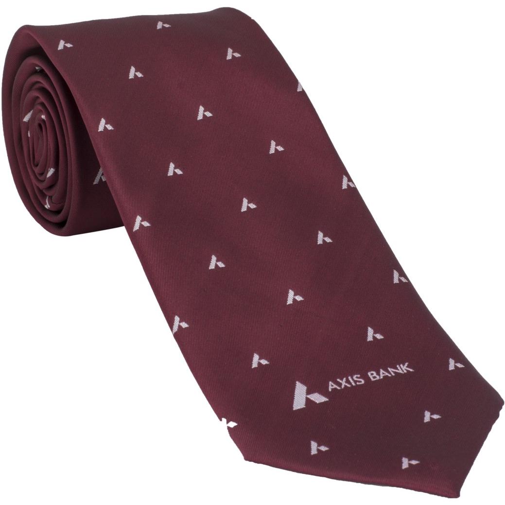 Tie with Logo (Axis Bank) PYG Corp