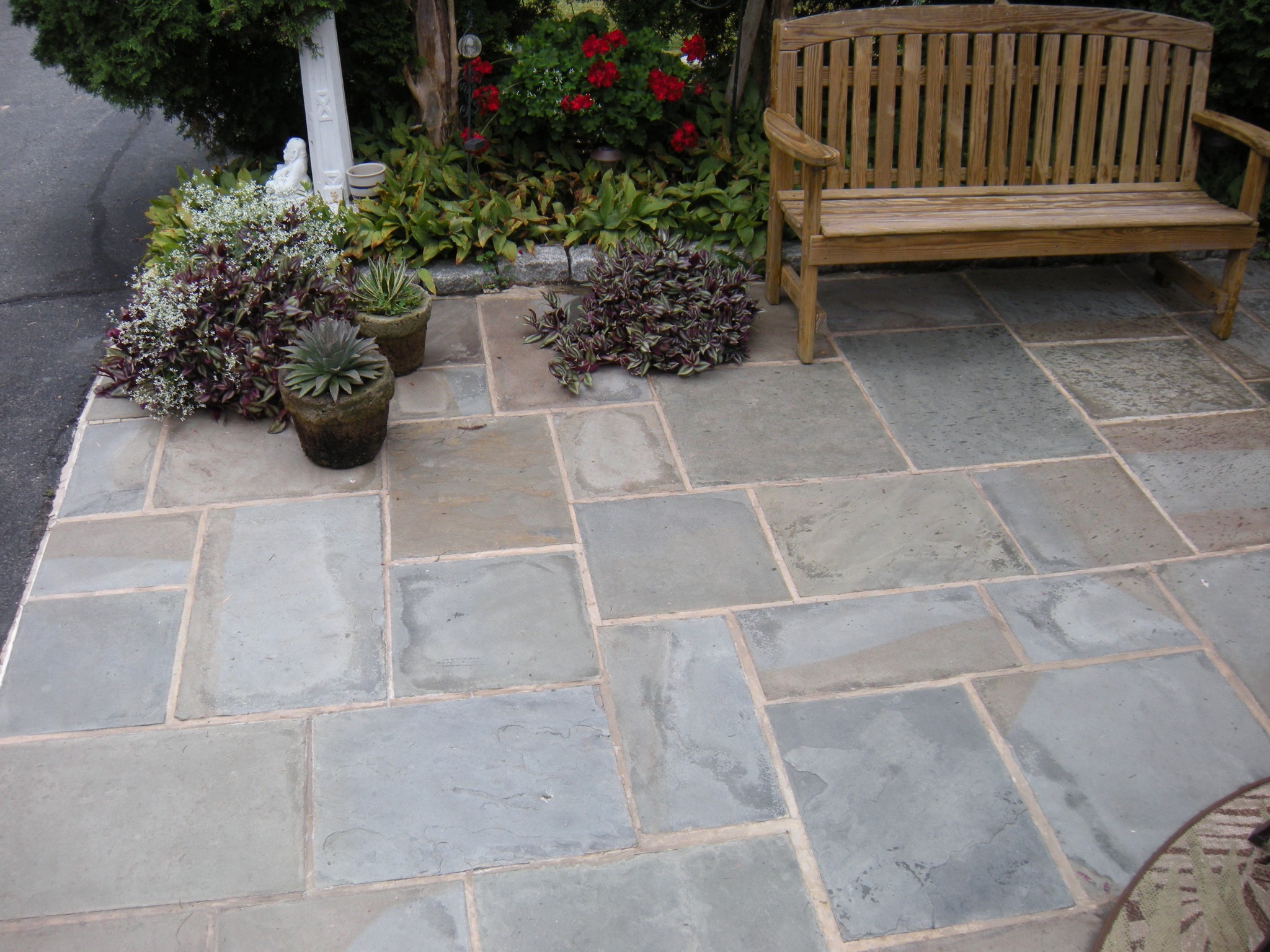 Flagstone Patio at Pyle Residence Pyle Bros. Building Stone