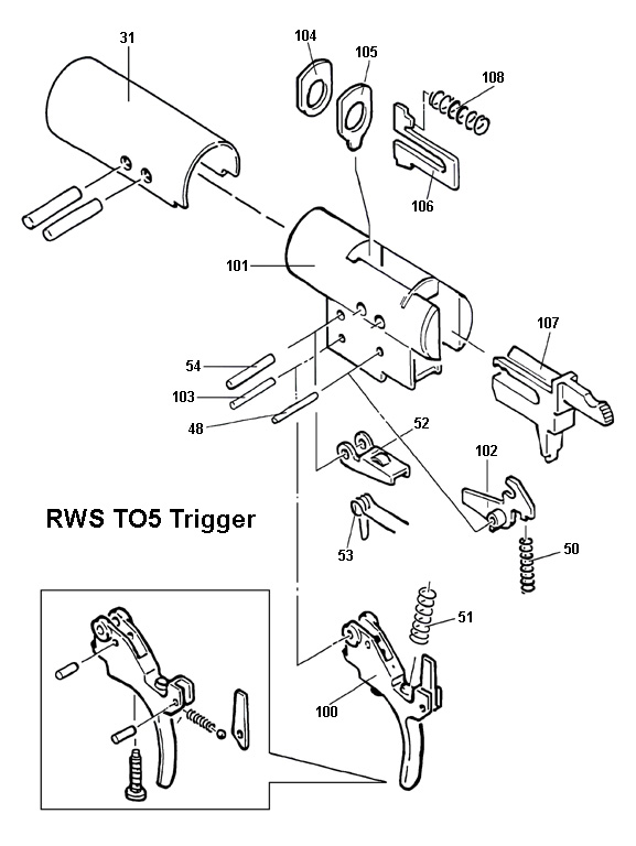 RWS/Diana Model T05 Trigger Schematic