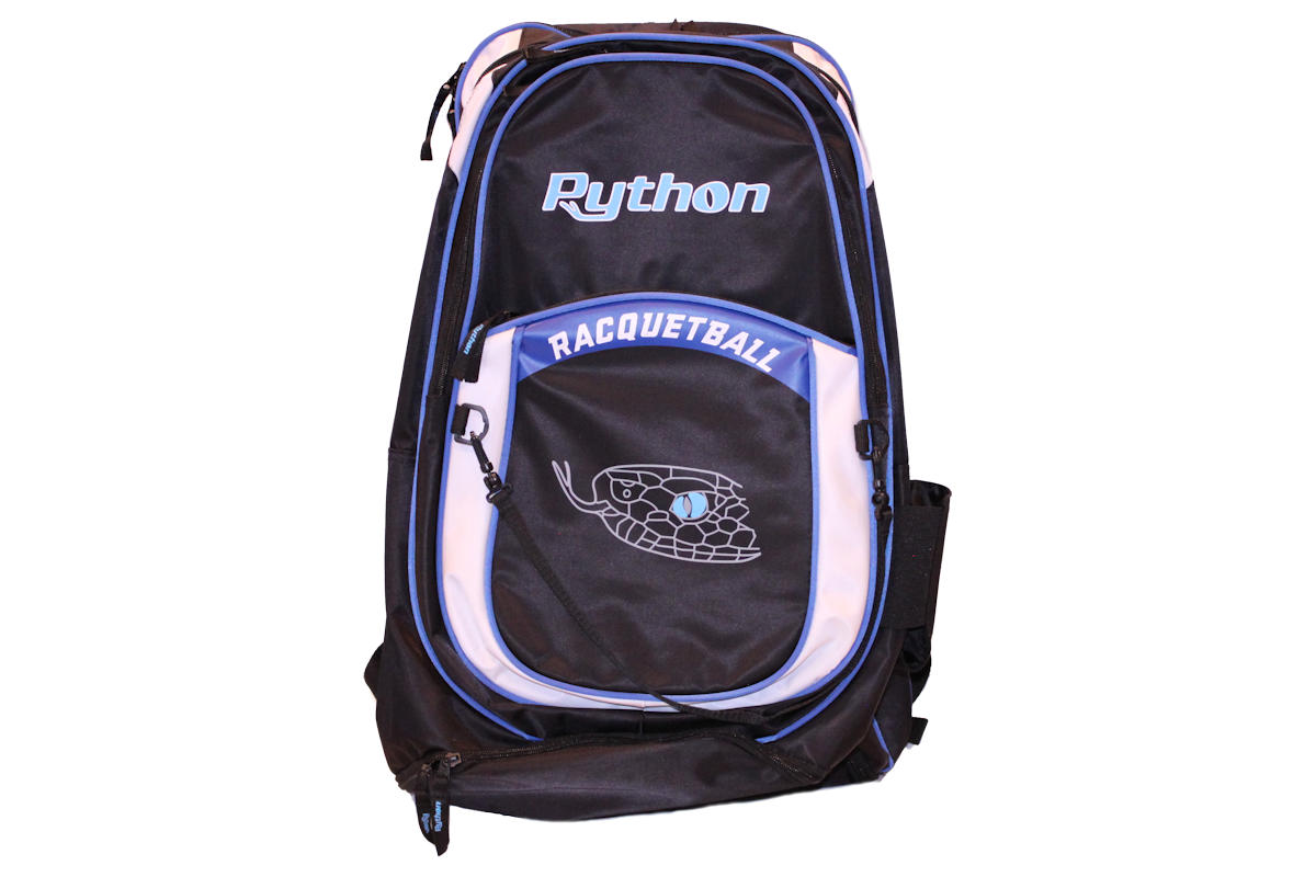 Python Deluxe Extra Long Racquetball Backpack Python Racquetball