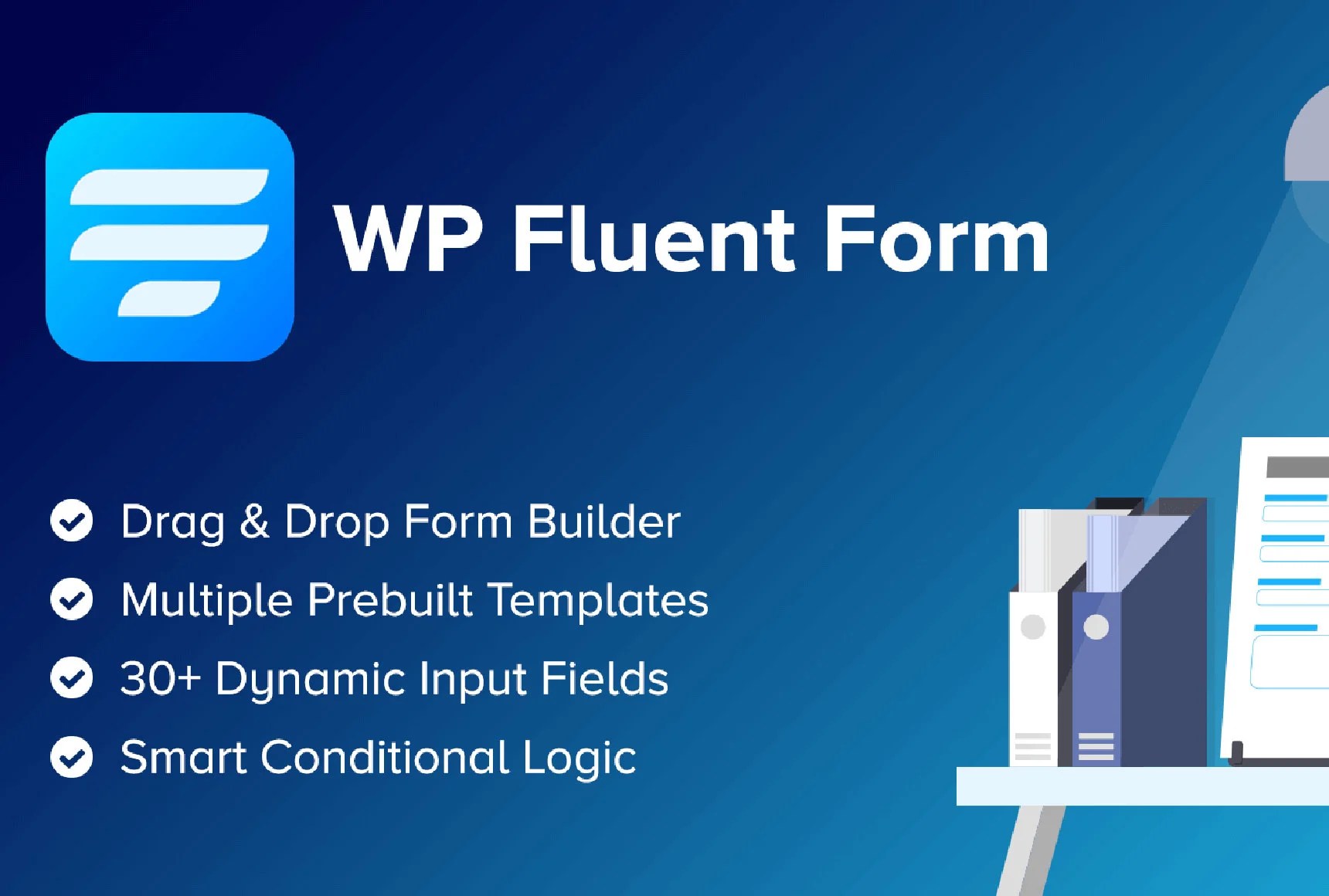 [最新版]WP Fluent Forms Pro插件轻量级WordPress表单插件 晓得博客