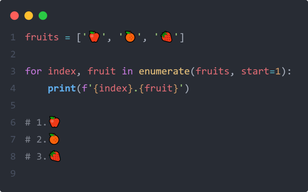 Python enumerate()