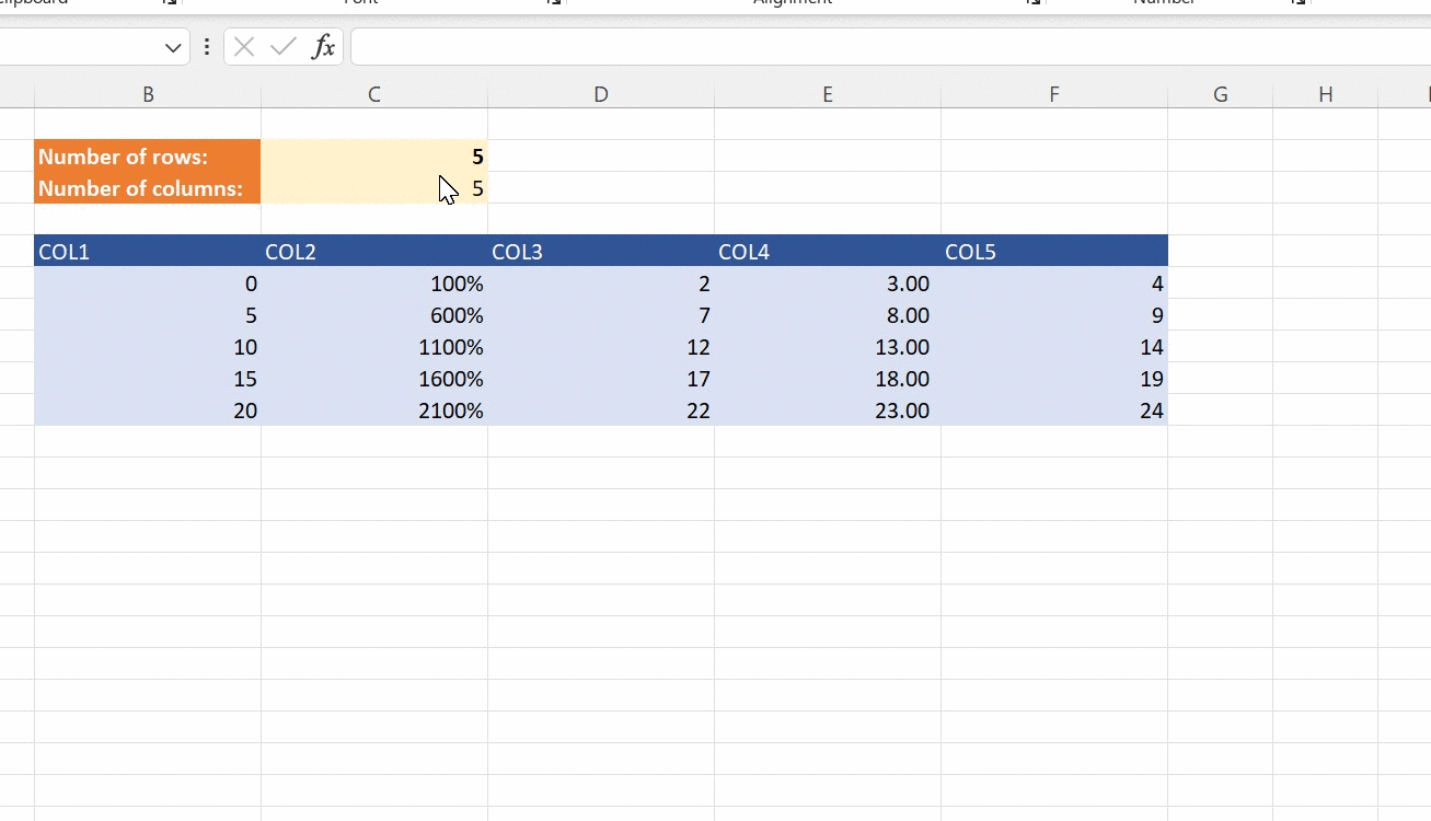 Writing a Custom Excel Function Formatter "Fill Down" Formatting PyXLL