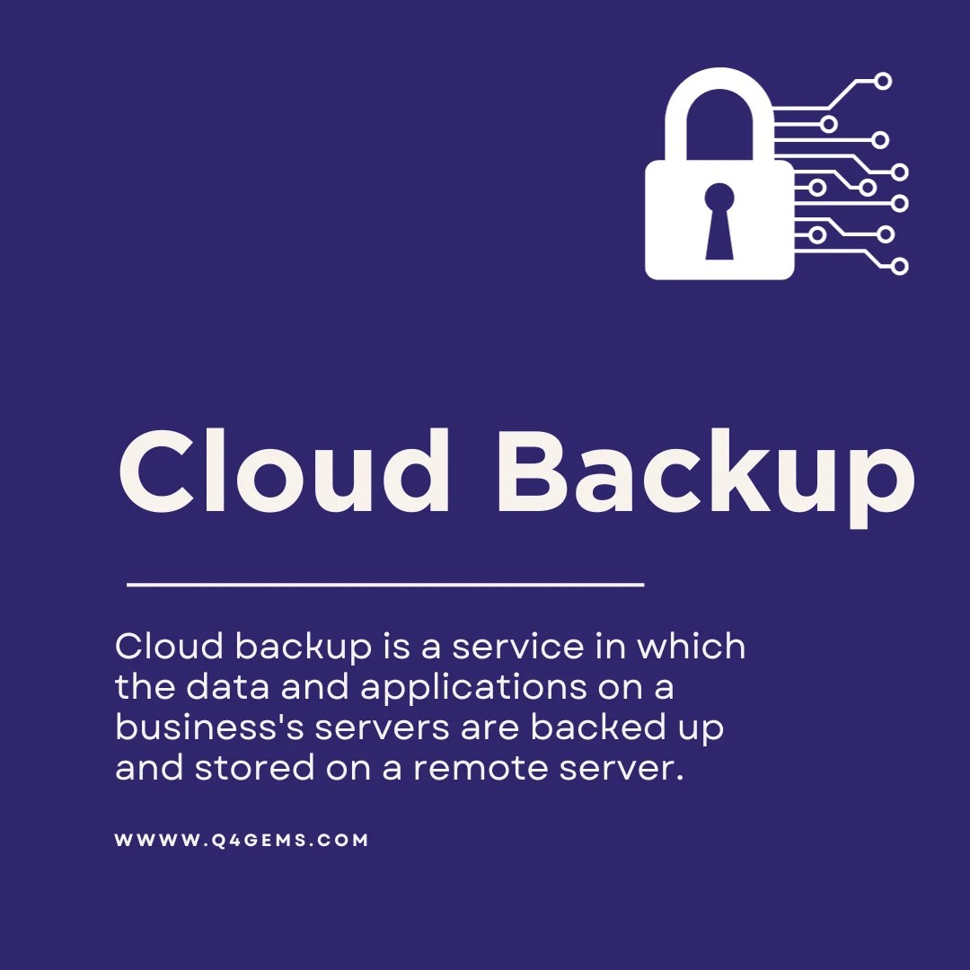 What is Cloud Backup & How Does it Work? Q4 GEMS