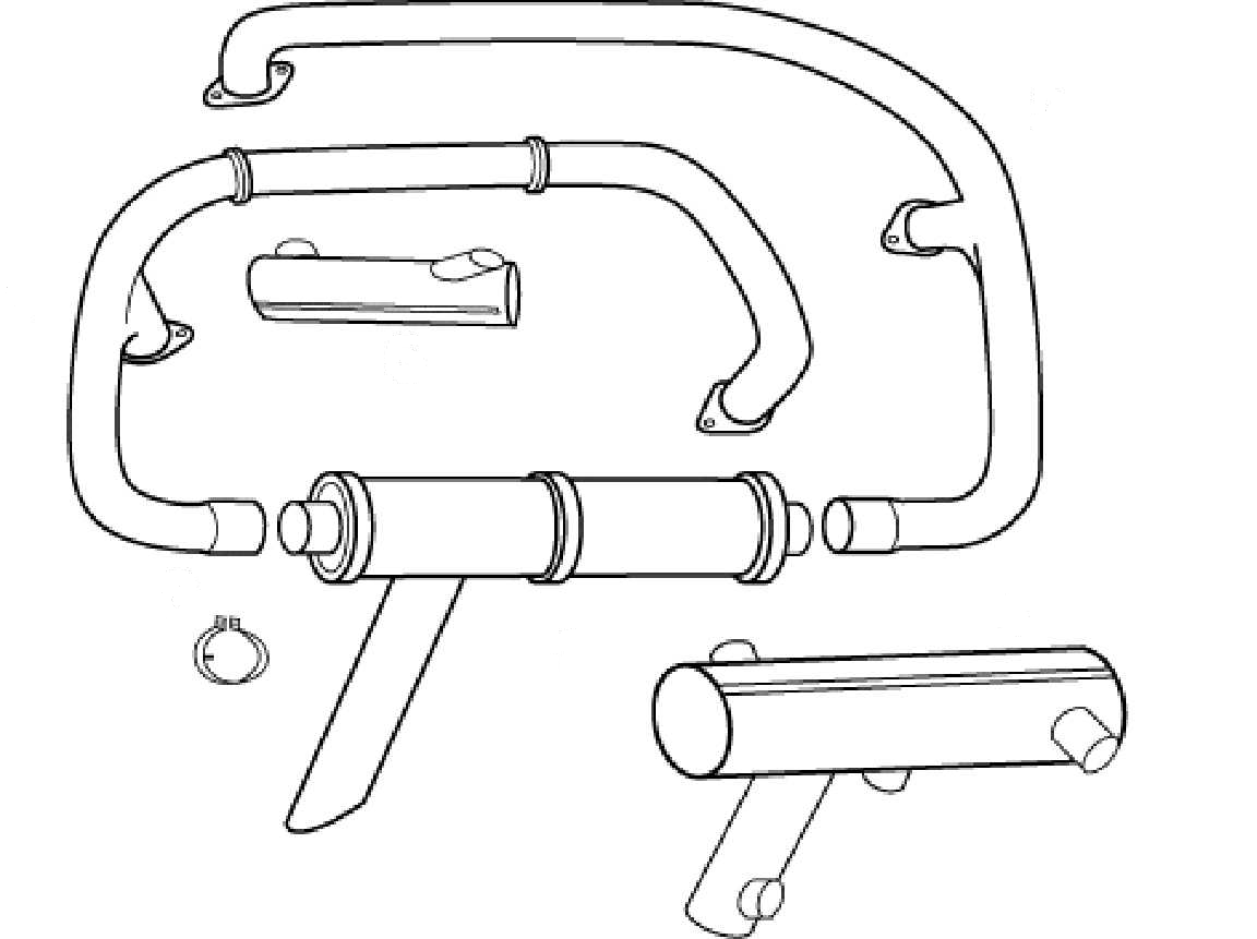 PIPER PA 18 SUPER CUB EXHAUST SYSTEM Quality Aircraft Accessories