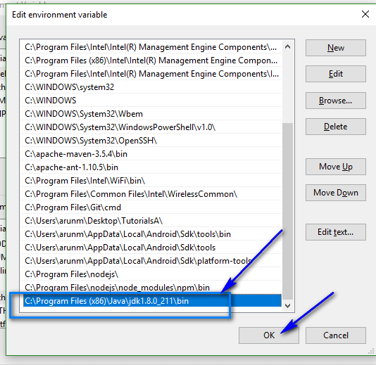 Appium Installing and Configuring Java QAFox