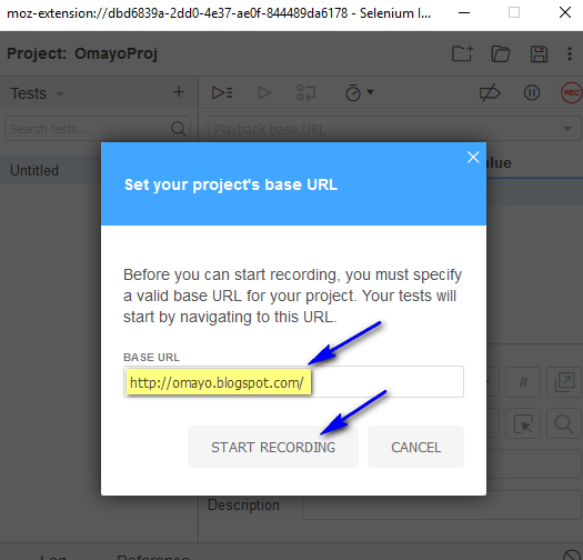 Install, Launch, Record and Playback using Selenium IDE in Firefox