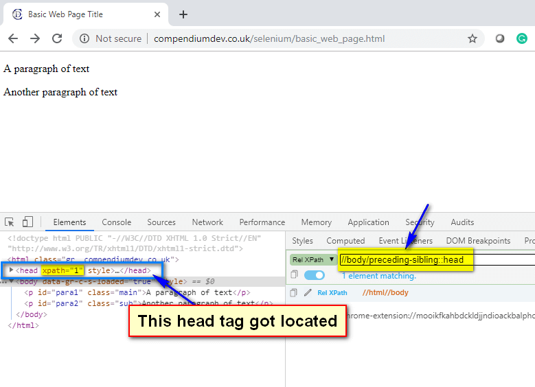 Selenium Locators precedingsibling XPath AXES QAFox