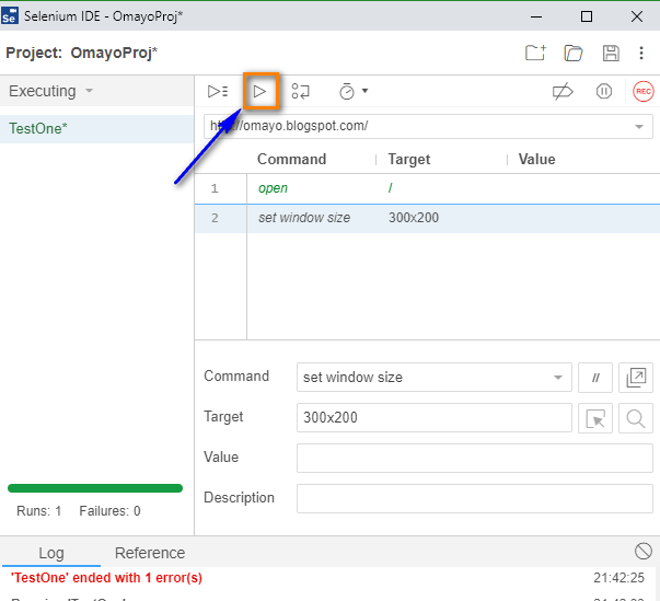 New Selenium IDE Using ‘set window size’ command for resizing the