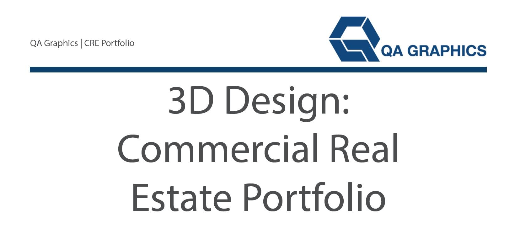 3D Commercial Real Estate Portfolio QA Graphics