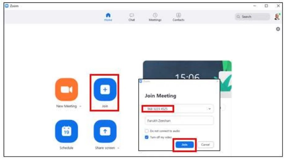 Joining the Zoom Webinar or a Meeting