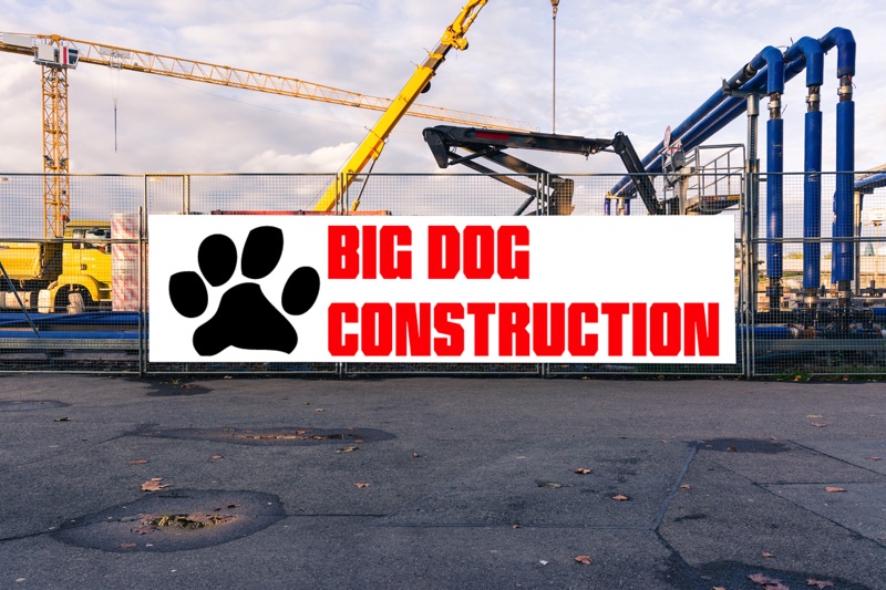 Big Dog Construction Logo QC Total Tech