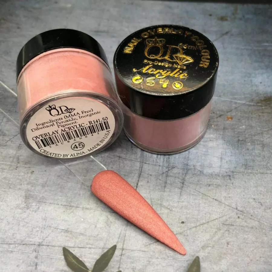 45 Acrylic Overlay 2018 Series QD ProDesign Nails