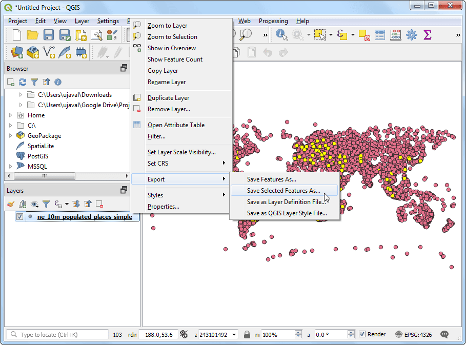 Calculating Line Lengths and Statistics — QGIS Tutorials and Tips