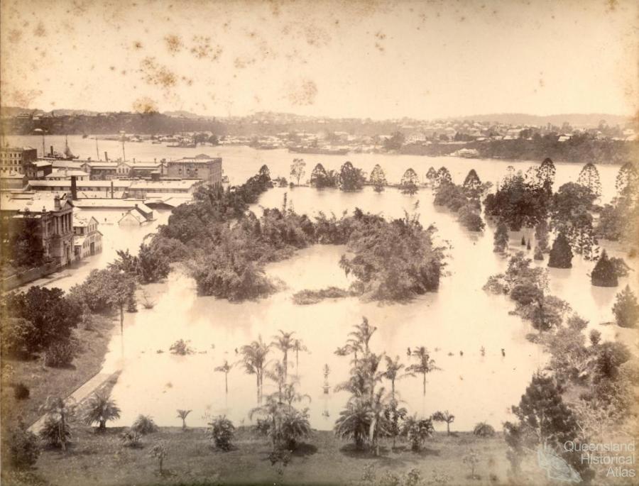 1893 flood, Brisbane River Queensland Historical Atlas