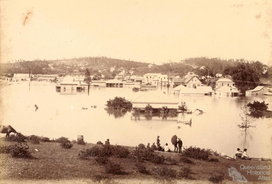 1893 flood, Brisbane River Queensland Historical Atlas