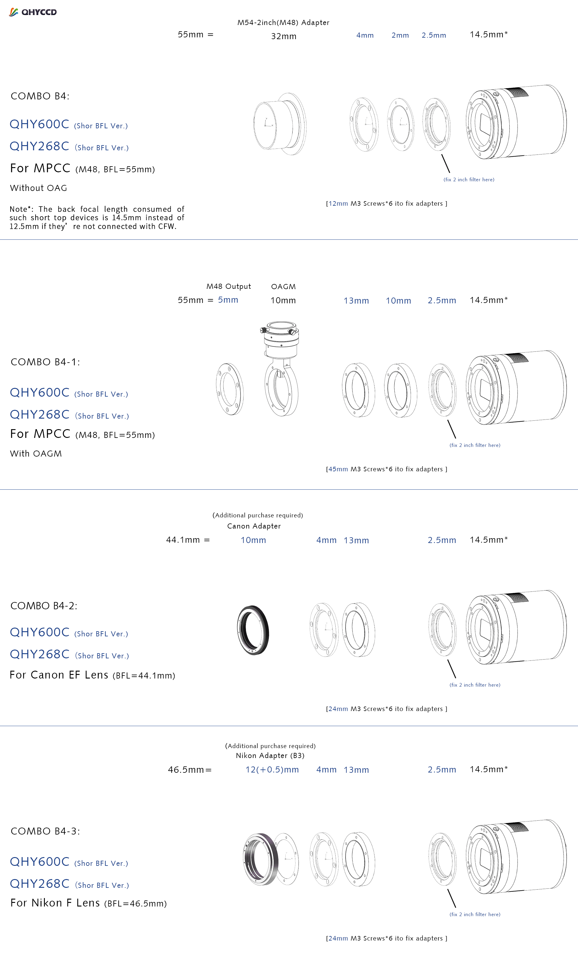 QHY QHY268M + Filter Wheel Combo Kit Cloud Break Optics