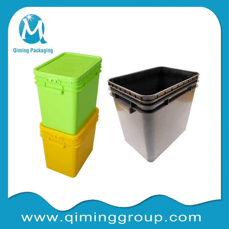 rectangular bucket plastic Qiming Packaging Lids Caps Bungs,Cans