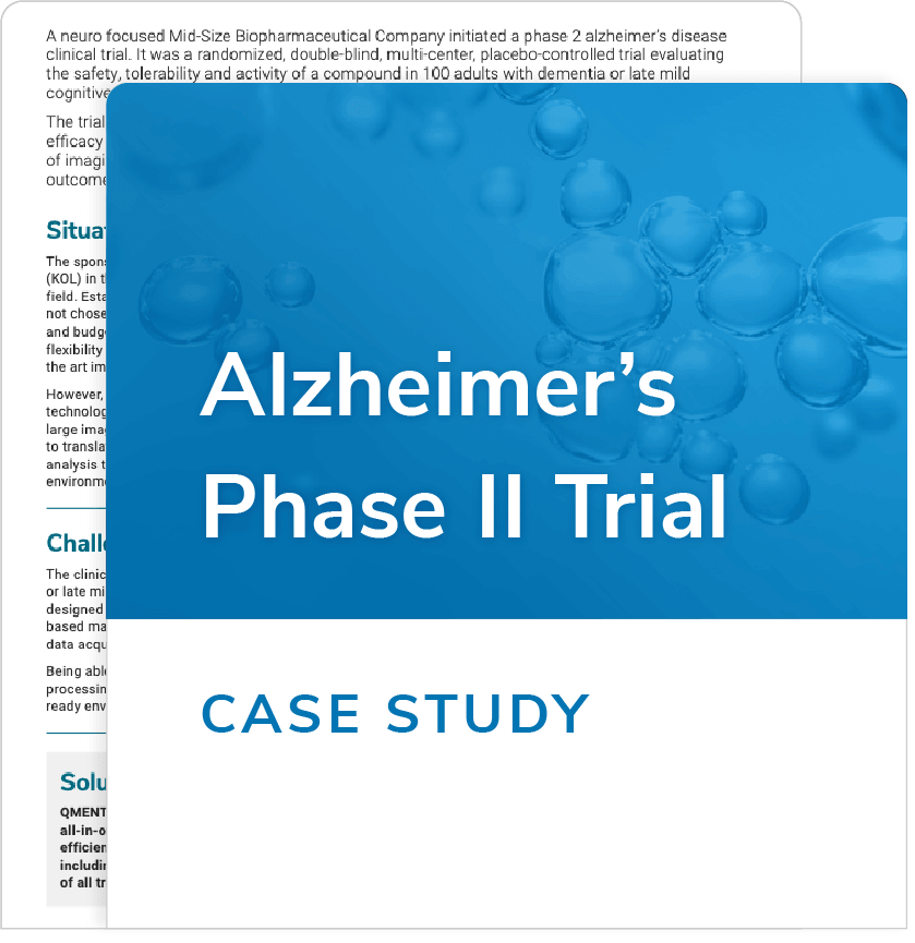 Case study Phase II PEGASUS Alzheimer’s imaging trial