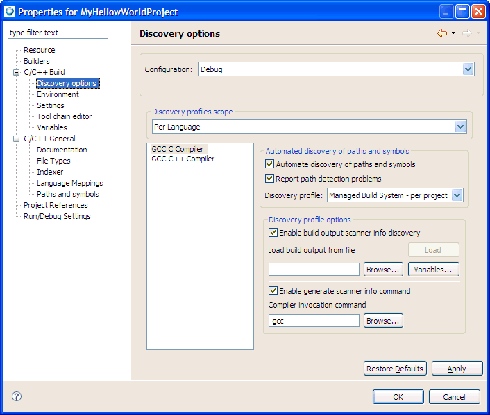 Discovery options tab(03)