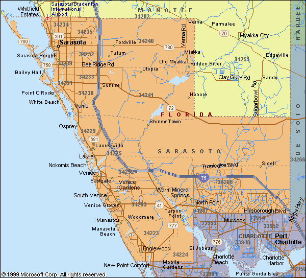 All Zip Codes in Sarasota FL