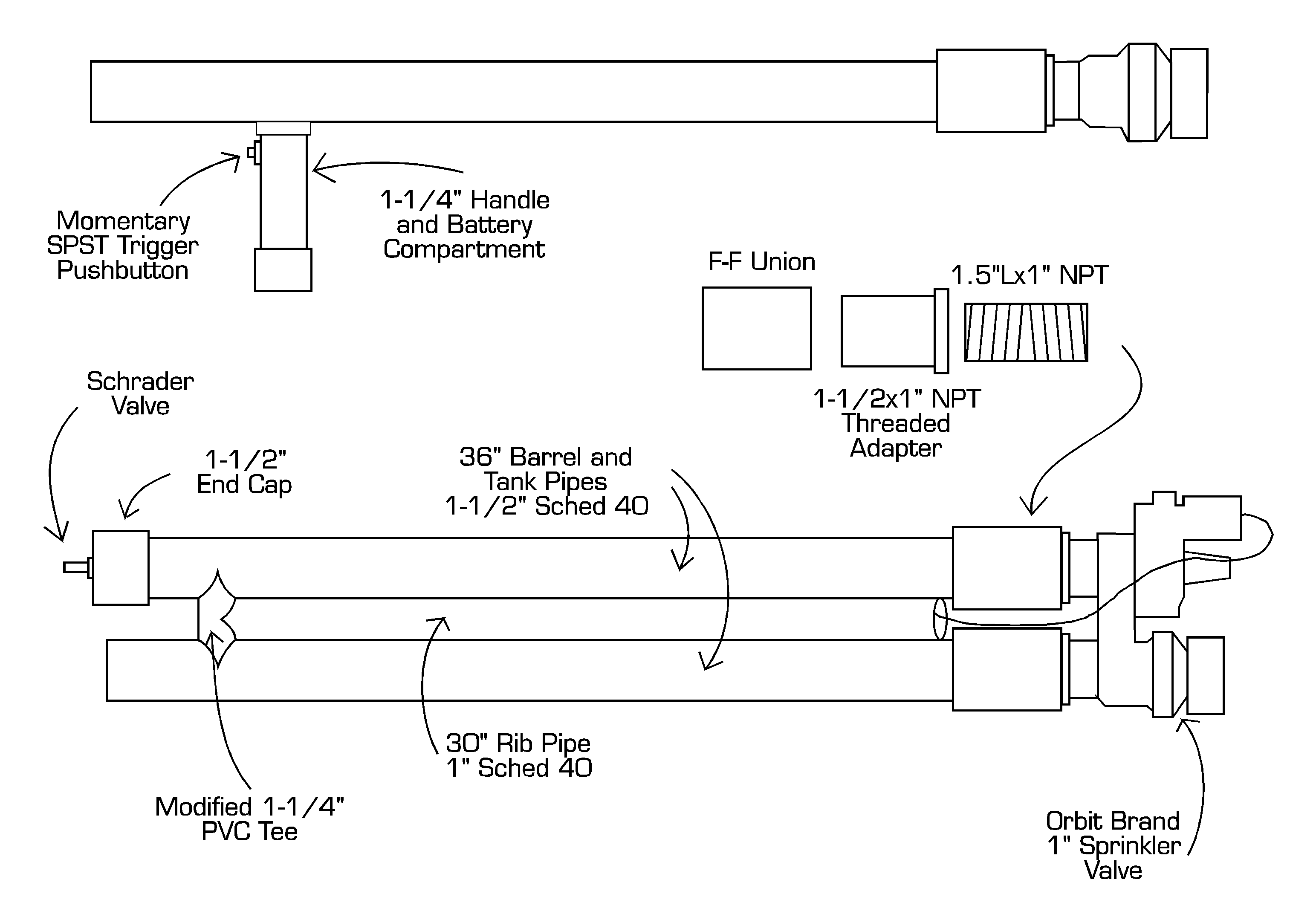 Compressed Air Antenna Launcher