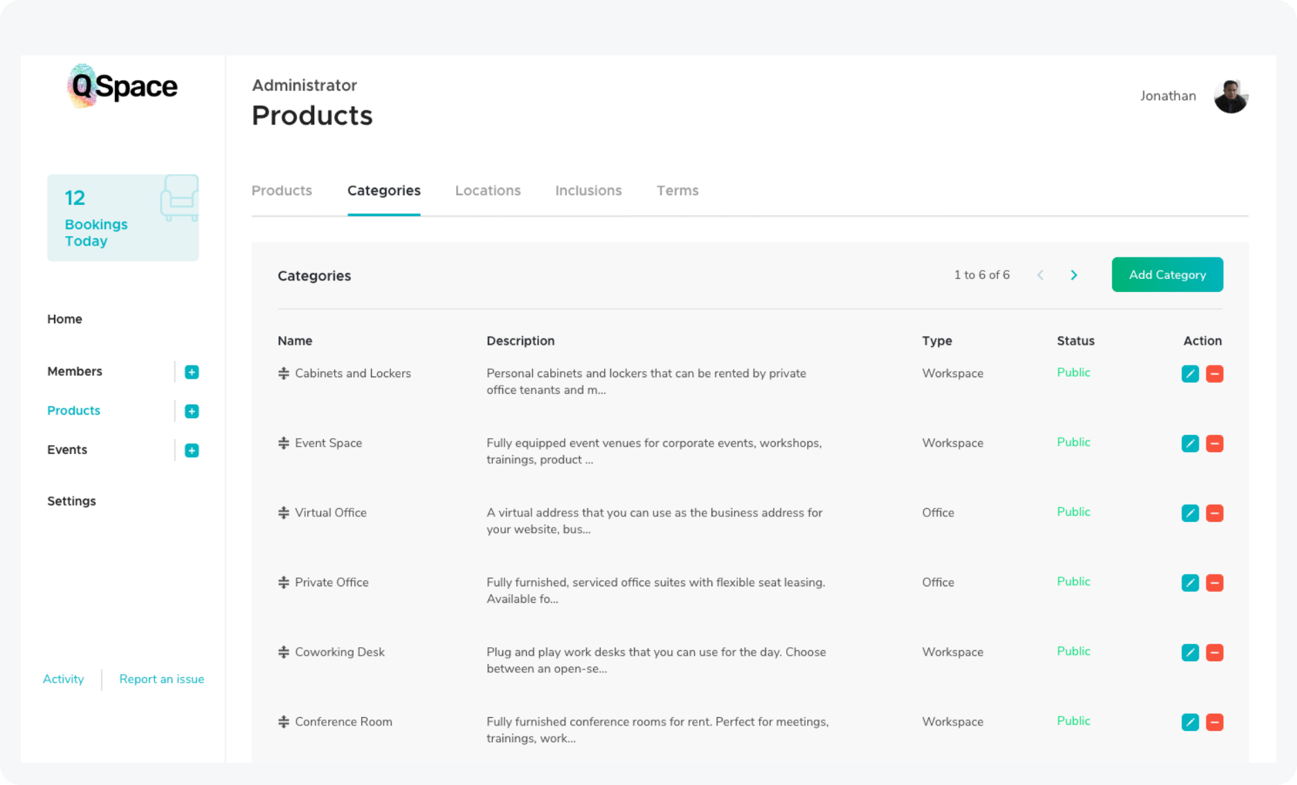 QSpace Coworking Software Coworking App Room Booking System
