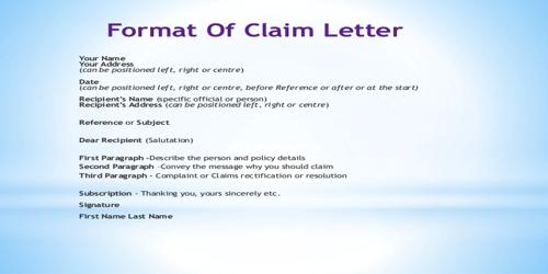 Meaning of Claim Letter QS Study