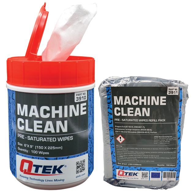 Machine Clean Wipes QTEK Production Line Cleaning Wipes