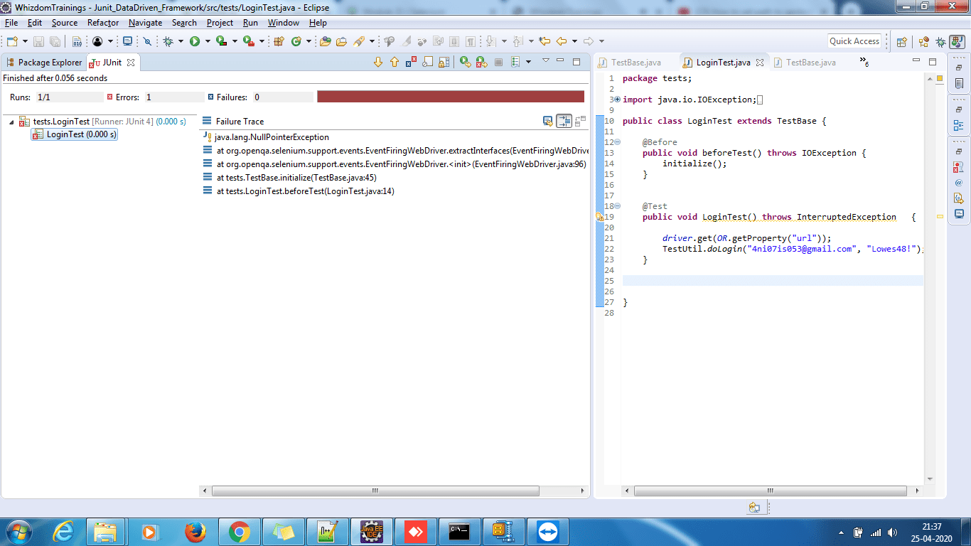 Module 21 How is Execution started when no GeckoDriver