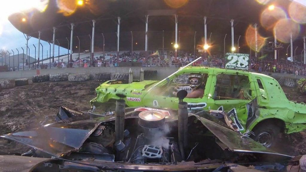 Ground Rumbling Action at Demolition Derby this Weekend! Quad