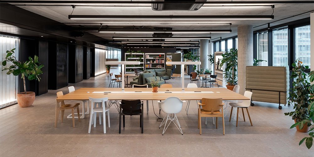 Corkform features at Vitra’s adaptable office installation Quadrant