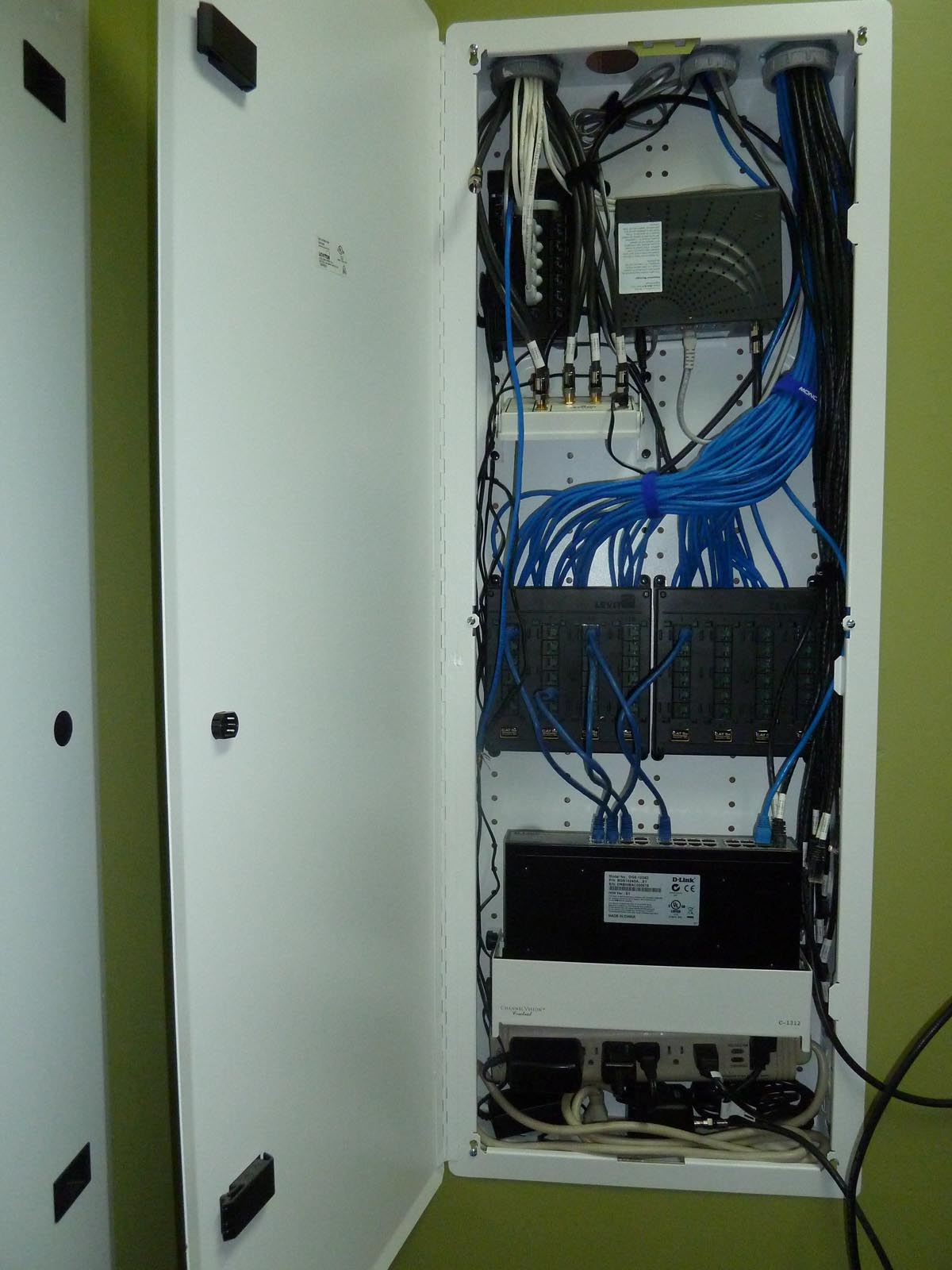 Quadomated » Coax, Network, Phone Distribution