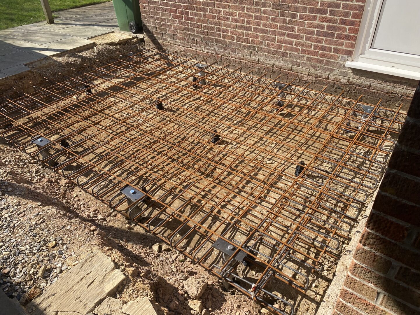 QuadraPile Helical (Screw) Pile Foundations for a House Extension on