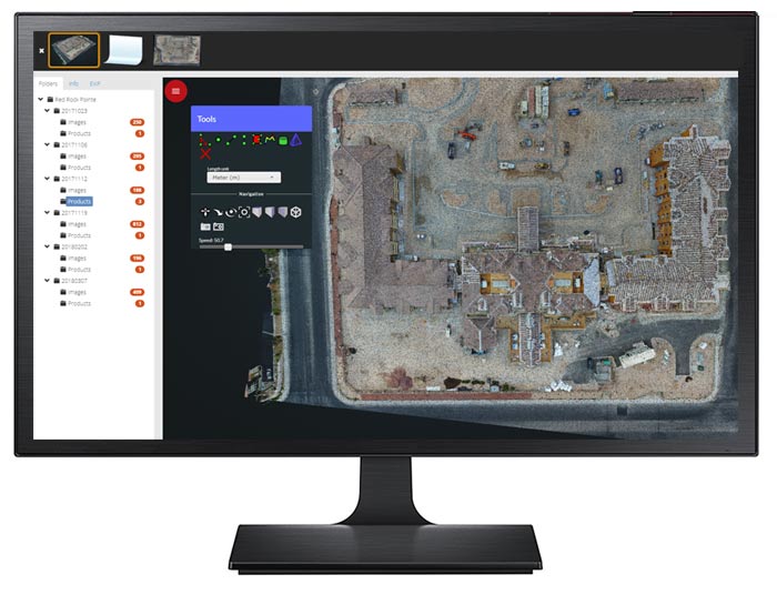 Drone Data Management Software Quadrocopter