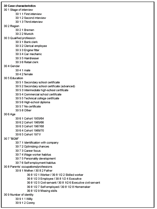 Strategies in Using a Qualitative Database for the Analysis of Problem