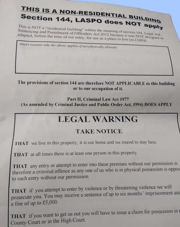 Squatters Rights We Can Help Evict Travellers From Business Land