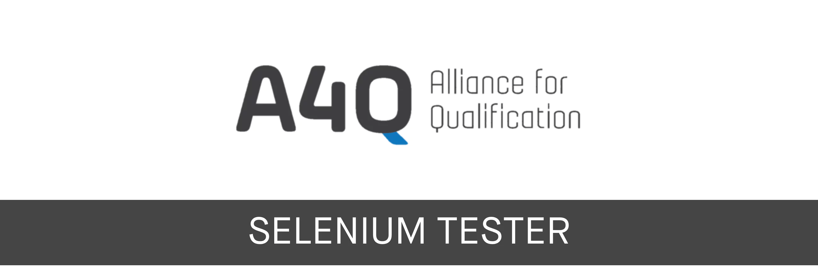 A4Q Selenium Tester QualityDojo