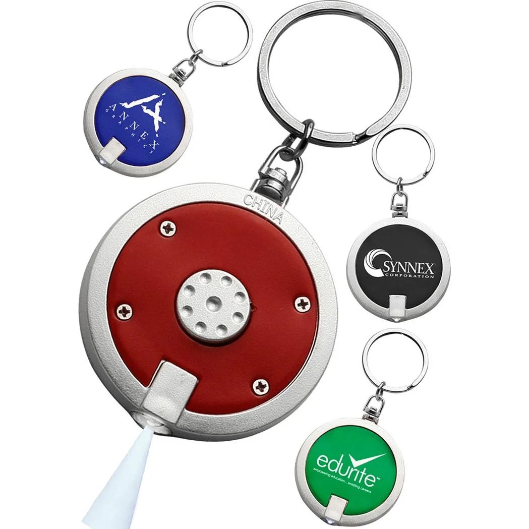 Marketing Round LED Keychains