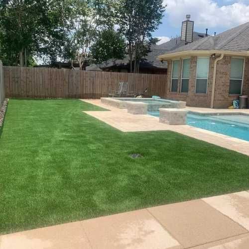 Quality Turf Install HighQuality Artificial Grass Between Pavers in Katy