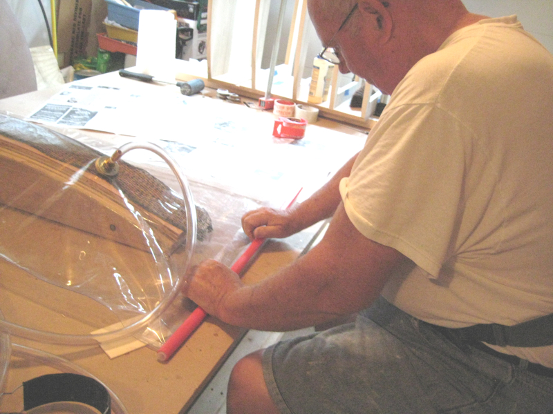 Closing the vacuum bag for vacuum laminating William Kenneally