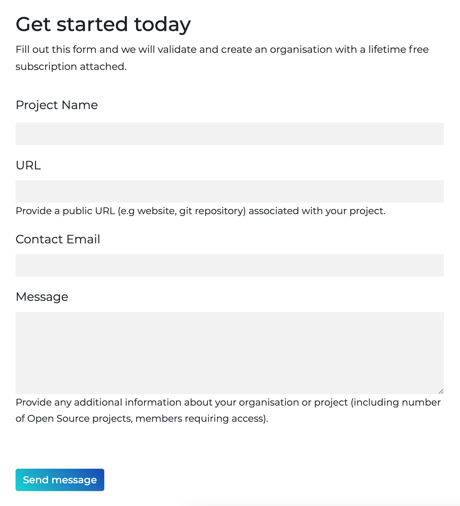 Get free Open Source static hosting with Quant Quant