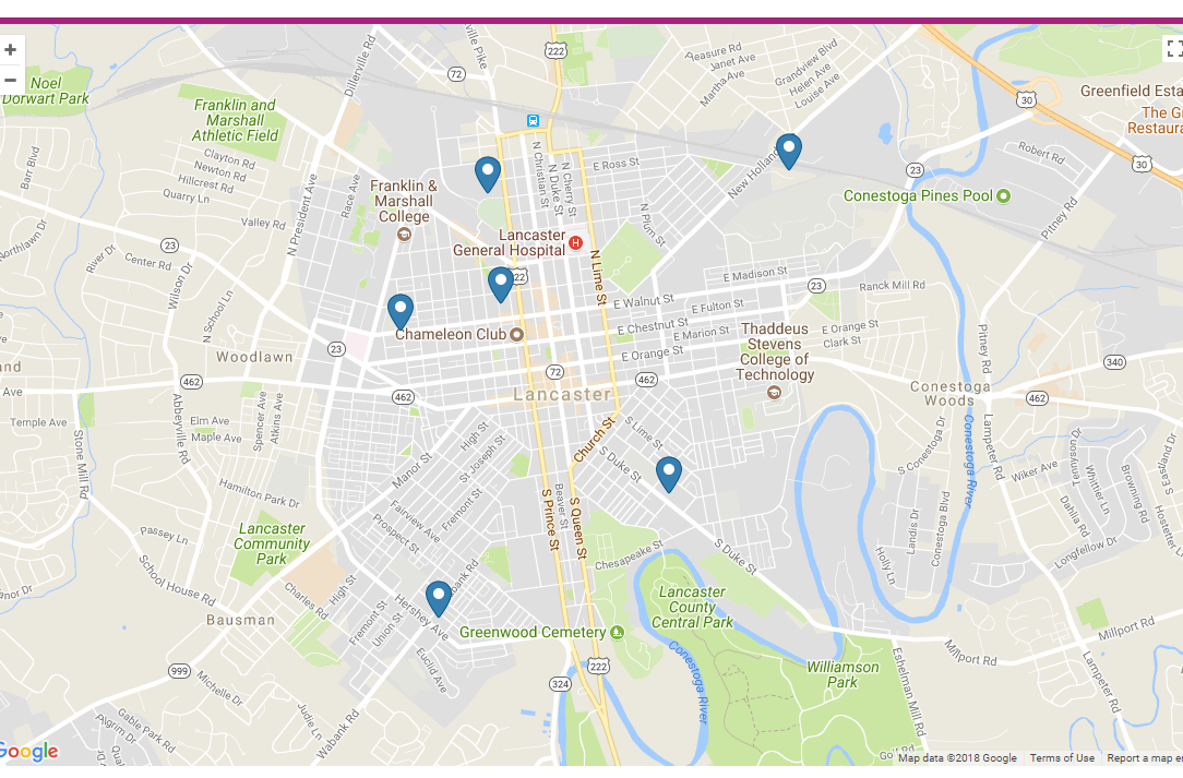Lancaster Health Campus Map