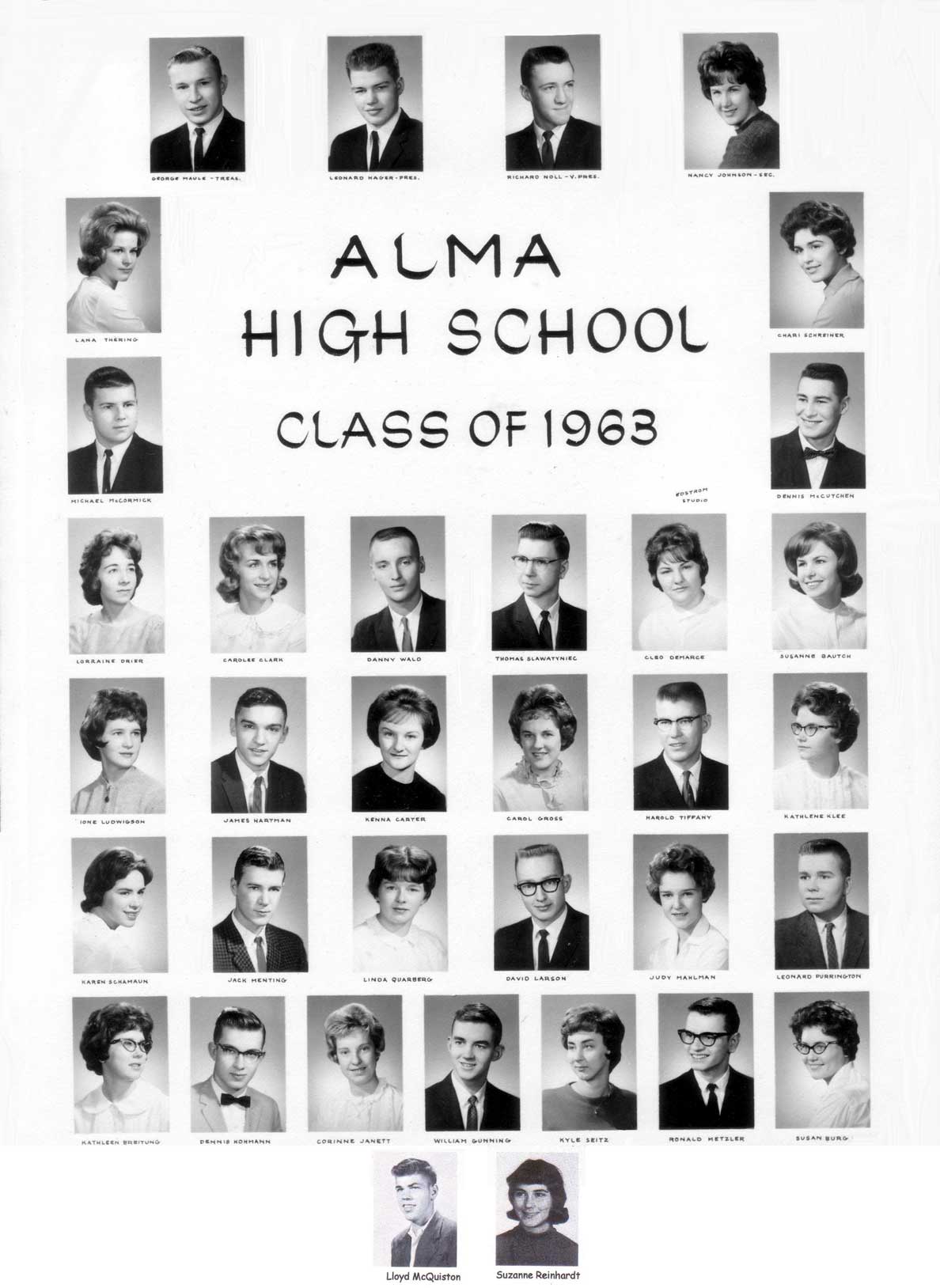 Alma High School Class of 1963 Wisconsin